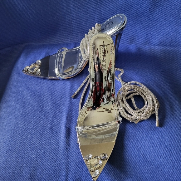 Cape Robbin,silhouette lace up open pointy heels. - Picture 5 of 7